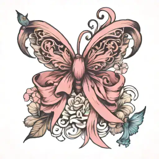 . Pink ribbon ) Louise tattoo design idea