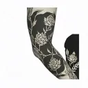 Greyscale tattoo design idea