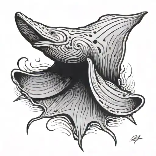 Blanket Ray tattoo design idea