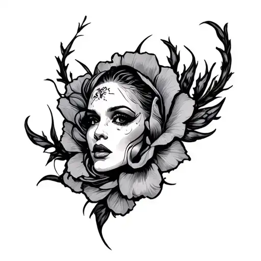 Whore tattoo design idea