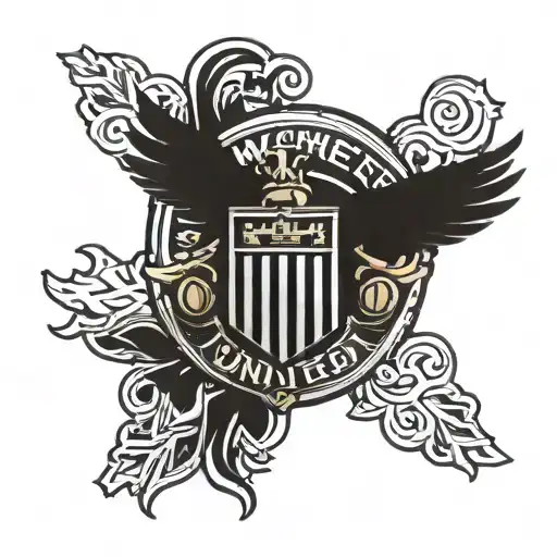 Manchester United logo tattoo design idea