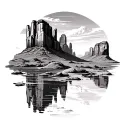 Monument Valley tattoo design idea