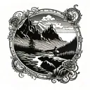 solitude tattoo design idea