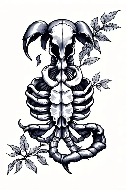 Cancer sign, loyal, dreamer, alone to parents, traveler, nature to be in the Micro Realism Mixed With Fine Line Geome tattoo design idea