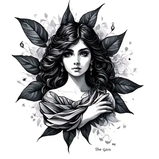 She Gave Me Life tattoo design idea