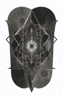 Darkness bleeding into mind tattoo design idea