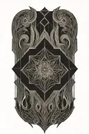 Darkness bleeding into mind tattoo design idea