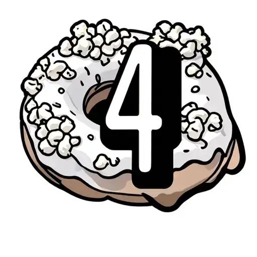 "MAC 4" milkshake donut popcorn tattoo design idea