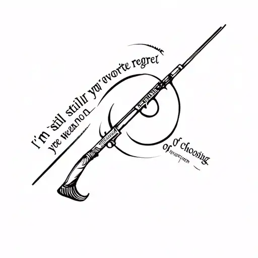 i'm still your favorite regret you're still my weapon of choosing, sleep token logo tattoo design idea