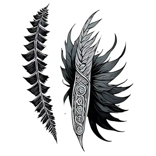 Ogham tattoo bicep tattoo design idea