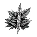 Ogham tattoo bicep tattoo design idea