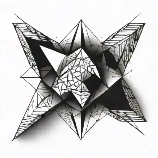 rhombus tattoo design idea