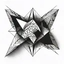 rhombus tattoo design idea