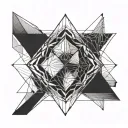 rhombus tattoo design idea