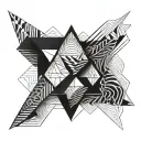 rhombus tattoo design idea