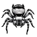 Jumping Spider tattoo design idea