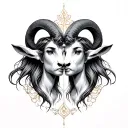 Gemini And Aries tattoo design idea