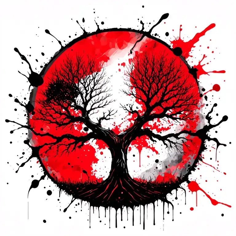 tree tattoo design idea
