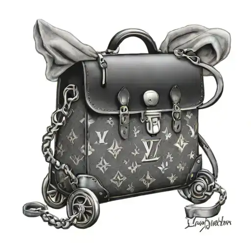 Louis Vuitton with the name smith tattoo design idea