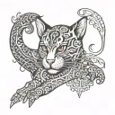 student studying tattoo design idea