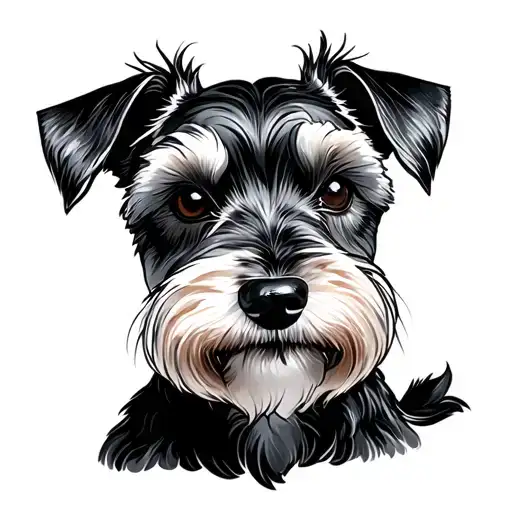 Miniature Schnauzer tattoo design idea