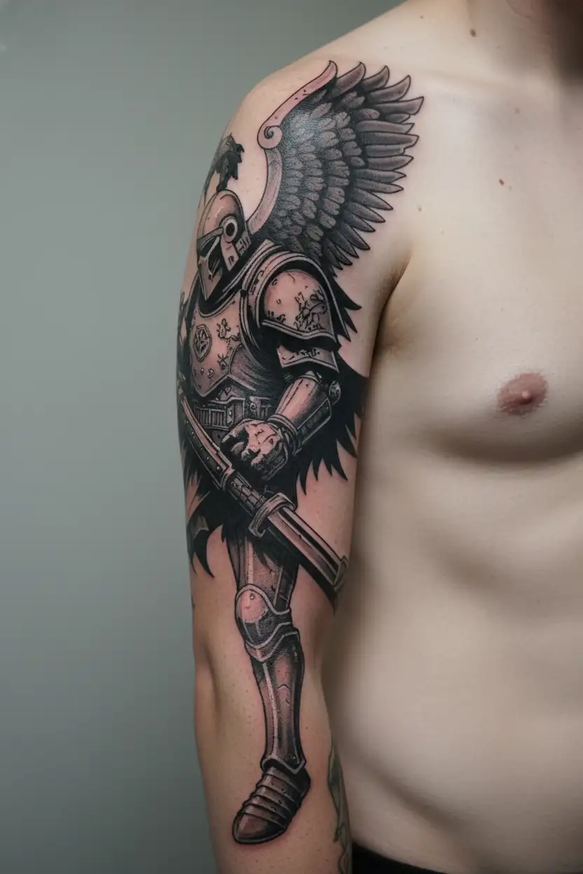 warhammer 40k universe tattoo design idea