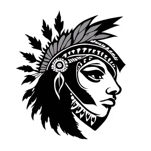 indigenous heritage, Gamblez, trust, honesty, loyalty, love tattoo design idea