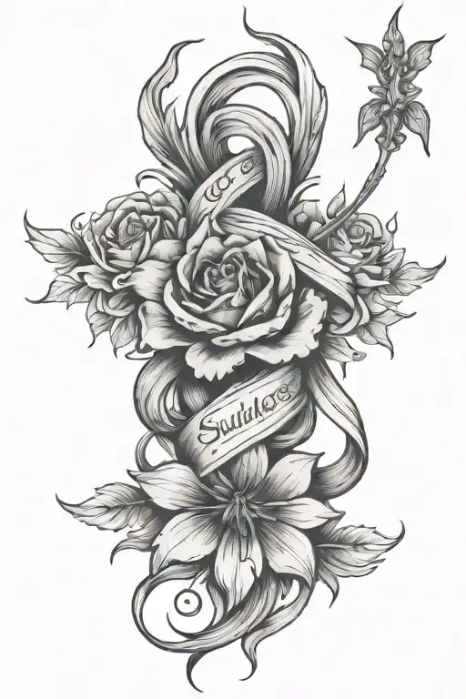 suicide survivor tattoo design idea
