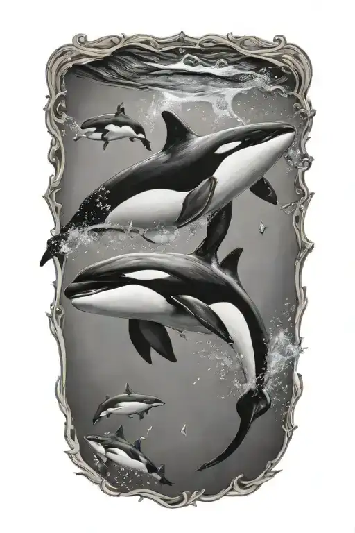 orca tattoo design idea