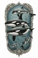 orca tattoo design idea