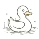 rubber duck tattoo design idea