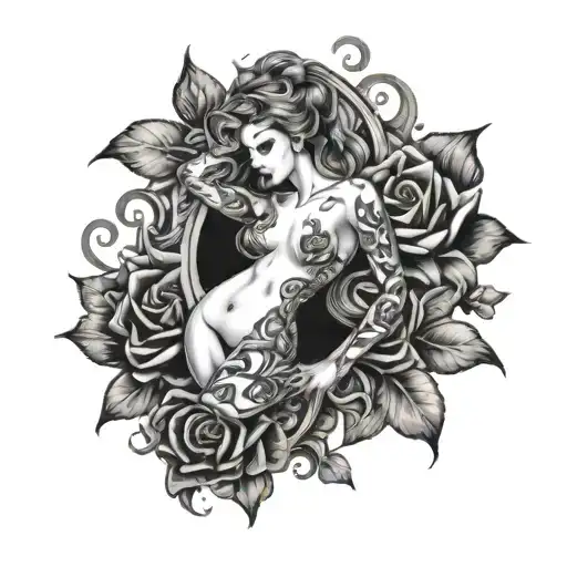 sexy and lust design which attracts men for ladies lower back tattoo design idea