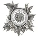 Romans 12 19 tattoo design idea