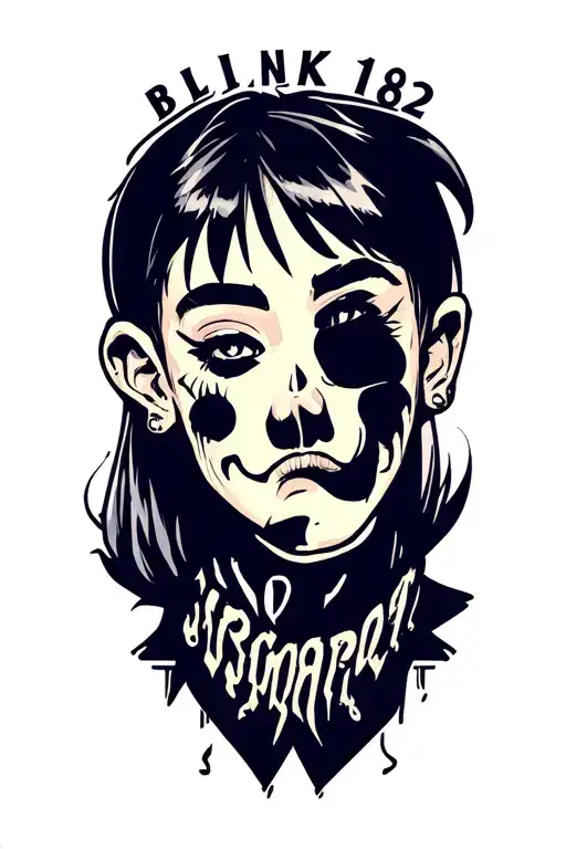 Blink 182 logo tattoo design idea