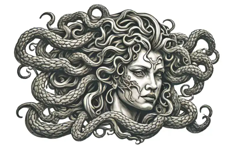 Medusa PTSD tattoo design idea