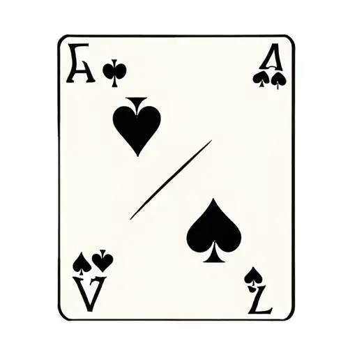 seven of spades andtwo of diamonds playing card tattoo design idea