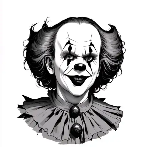 pennywise anime character tattoo design idea