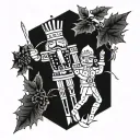 nutcracker tattoo design idea