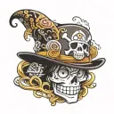 One piece Ace Hat One Piece tattoo design idea