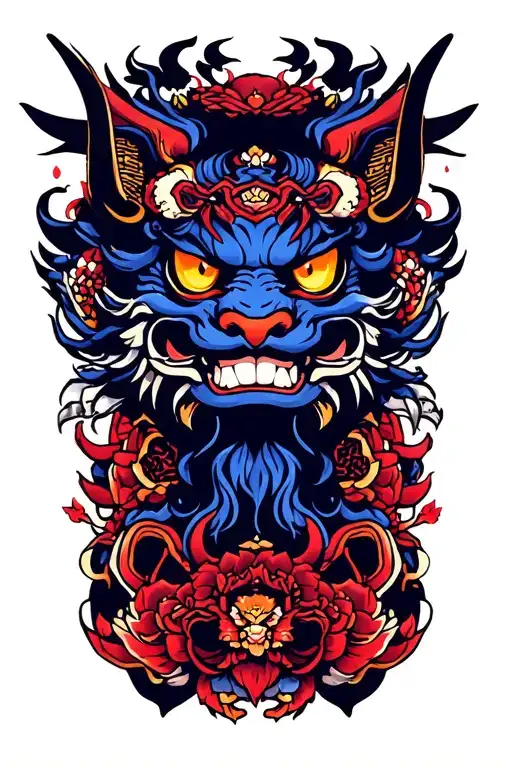 japanese mythology symbols tattoo design idea