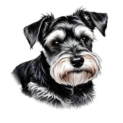 Miniature Schnauzer tattoo design idea
