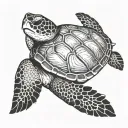 sea ​​turtle tattoo design idea