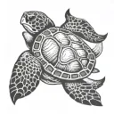 sea ​​turtle tattoo design idea