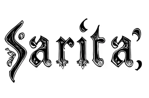 "Sarita" tattoo design idea