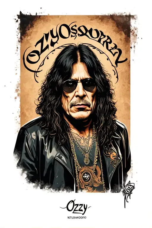 Ozzy Osbourne tattoo design idea