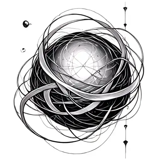 quantum entanglement tattoo design idea