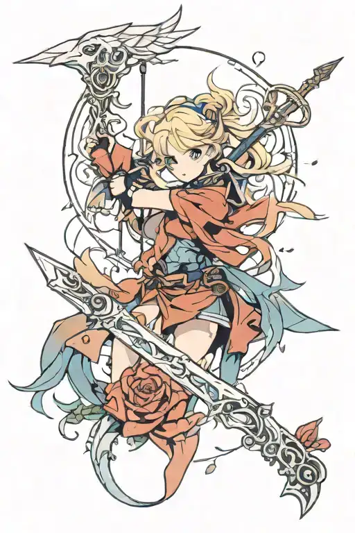 sagittarius lost love one tattoo design idea