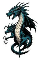 dragon slayer tattoo design idea