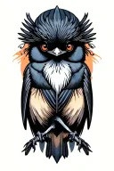 willy wagtail' tattoo design idea