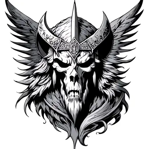Valhalla tattoo design idea